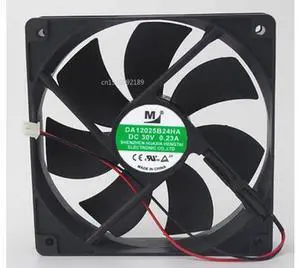 Envío Gratis para Huaxia Hengtai DA12025B24HA 24V CC 0.40A 120x120x25mm ventilador cuadrado del servidor de 2 cables Envío Gratis para Huaxia Hengtai DA12025B24HA 24V CC 0.40A 120x120x25mm ventilador cuadrado del servidor de 2 cables