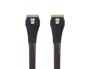 SFF-8654 8i 74pin Host Male to SFF-8654 74Pin Male PCI-E Slimline SAS 4.0 Target Cable 50cm SFF-8654 8i 74pin Host Male to SFF-8654 74Pin Male PCI-E Slimline SAS 4.0 Target Cable 50cm