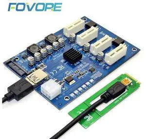 M2 NGFF PCI-E PCI Express Extender Riser Card Adapter 4 PCIE slot adapter PCI-e Port Multiplier M.2 Card For Mining M2 NGFF PCI-E PCI Express Extender Riser Card Adapter 4 PCIE slot adapter PCI-e Port Multiplier M.2 Card For Mining