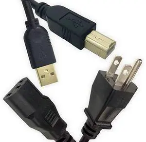 15Ft Long USB Printer Cable AC Power Cord Compatible with for Brother MFC-7860DW MFC-9970CDW MFC-9130CW MFC-9340CDW MFC-L5700DW 15Ft Long USB Printer Cable AC Power Cord Compatible with for Brother MFC-7860DW MFC-9970CDW MFC-9130CW MFC-9340CDW MFC-L5700DW