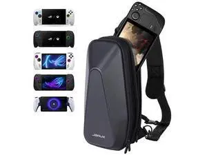 Sling Bag for Steam Deck (OLED)/ROG Xbox Ally X (2025)/Xbox Ally/ROG Ally (X), Carrying Case with EVA Hard Shell, Double-layer Case for Docking Station & Accessories, Crossbody Bag for Travel Sling Bag for Steam Deck (OLED)/ROG Xbox Ally X (2025)/Xbox Ally/ROG Ally (X), Carrying Case with EVA Hard Shell, Double-layer Case for Docking Station & Accessories, Crossbody Bag for Travel