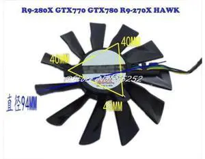 Laptop Silent Graphics Card Fan For MSI R9-280X GTX770 GTX780 R9-270X GTX780Ti N780 N770 N760 GTX750Ti HAWK PLD10010S12HH DC12V Laptop Silent Graphics Card Fan For MSI R9-280X GTX770 GTX780 R9-270X GTX780Ti N780 N770 N760 GTX750Ti HAWK PLD10010S12HH DC12V