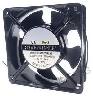 Genuino nuevo para SPEEDY SA12038SA2 AC 240V 0.1A 120x120x38mm ventilador enfriador de servidor de 2 cables Genuino nuevo para SPEEDY SA12038SA2 AC 240V 0.1A 120x120x38mm ventilador enfriador de servidor de 2 cables