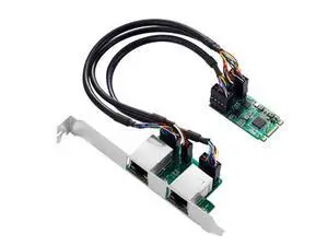 M.2 to Dual Port 2.5G Gigabit LAN 2 RJ45 Ports 2500 1000M B/M Keyway 2242 Dimensions M.2 to Dual Port 2.5G Gigabit LAN 2 RJ45 Ports 2500 1000M B/M Keyway 2242 Dimensions
