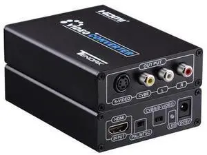 HDMI to Composite 3RCA AV S-Video R/L Audio Video Converter Adapter Upscaler Support 720P/1080P with RCA/S-Video Cable for PC Laptop Xbox PS3 TV STB VHS VCR Camera Blue-Ray DVD HDMI to Composite 3RCA AV S-Video R/L Audio Video Converter Adapter Upscaler Support 720P/1080P with RCA/S-Video Cable for PC Laptop Xbox PS3 TV STB VHS VCR Camera Blue-Ray DVD
