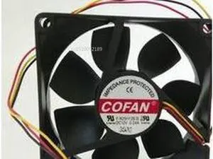 Para COFAN 8025 II DC12V 0.24A 8CM 80*80*25MM F-825H12B 3 velocidad de ventilador de refrigeración Para COFAN 8025 II DC12V 0.24A 8CM 80*80*25MM F-825H12B 3 velocidad de ventilador de refrigeración