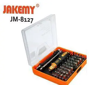 Jakemy JM-8127 Interchangeable Magnetic 54 in 1 Multipurpose Precision Screwdriver Set Repair Tools for Cellphone PC Jakemy JM-8127 Interchangeable Magnetic 54 in 1 Multipurpose Precision Screwdriver Set Repair Tools for Cellphone PC