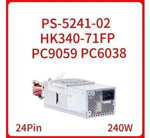 OIAGLH PS-5241-02 HK340-71FP PC9059 PC6038 240W 24-Pin TFX Power Supply Active Wide Switching Power Supply AC Power Adapter OIAGLH PS-5241-02 HK340-71FP PC9059 PC6038 240W 24-Pin TFX Power Supply Active Wide Switching Power Supply AC Power Adapter