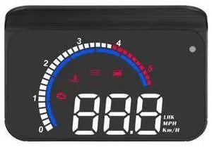 Car HUD Display Head Up Display Windshield Projector with Speed Digital Clock Overspeed Warning Mileage Measurement Water Temperature Direction Single Range Display for All Vehicles Car HUD Display Head Up Display Windshield Projector with Speed Digital Clock Overspeed Warning Mileage Measurement Water Temperature Direction Single Range Display for All Vehicles