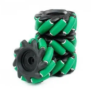 Mecanum Wheel 65mm Omni Wheel with 6mm Hexagonal Metal Coupling Motor Connector Tire for AGV Smart Robot (65mm black-green mecanum wheel *4) Mecanum Wheel 65mm Omni Wheel with 6mm Hexagonal Metal Coupling Motor Connector Tire for AGV Smart Robot (65mm black-green mecanum wheel *4)