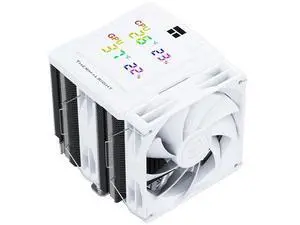 Peerless Assassin 120 Digital White CPU Air Cooler, Digital Screen Top Cover,6 Heatpipes Computer CPU Cooler, for AM4/AM5,Intel LGA1700/1851/1150/1151/1200, PC Cooler-White Peerless Assassin 120 Digital White CPU Air Cooler, Digital Screen Top Cover,6 Heatpipes Computer CPU Cooler, for AM4/AM5,Intel LGA1700/1851/1150/1151/1200, PC Cooler-White