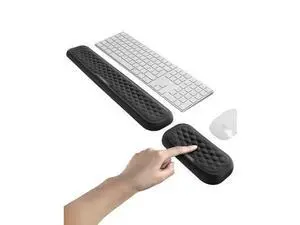 VAYDEER Keyboard & Mouse Wrist Rest Pad Set Padded Memory Foam H& Rest Support for Office, Computer, Laptop, Mac Typing & Wrist Pain Relief (Large Set),(17.32*3.15*0.85)+(5.91*3.15*0.85) VAYDEER Keyboard & Mouse Wrist Rest Pad Set Padded Memory Foam H& Rest Support for Office, Computer, Laptop, Mac Typing & Wrist Pain Relief (Large Set),(17.32*3.15*0.85)+(5.91*3.15*0.85)