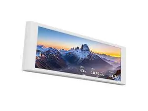 Trofeo Vision LCD White Edition Case Sub-Display Features a 6.86-inch Full-Color LCD Screen (1280x480 Resolution) with Magnetic Panel Design. Supports DIY Dynamic/Static Images (White). Trofeo Vision LCD White Edition Case Sub-Display Features a 6.86-inch Full-Color LCD Screen (1280x480 Resolution) with Magnetic Panel Design. Supports DIY Dynamic/Static Images (White).