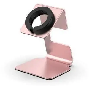 Charging Base Storage Rack Aluminium Alloy Smart Watch Dock Holder Silicone Card Coil Non-Slip Mat Safety for A-p-ple Watch Series(Rose Gold) Charging Base Storage Rack Aluminium Alloy Smart Watch Dock Holder Silicone Card Coil Non-Slip Mat Safety for A-p-ple Watch Series(Rose Gold)