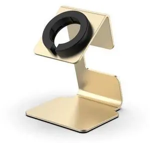 Charging Base Storage Rack Aluminium Alloy Smart Watch Dock Holder Silicone Card Coil Non-Slip Mat Safety for A-p-ple Watch Series(Gold) Charging Base Storage Rack Aluminium Alloy Smart Watch Dock Holder Silicone Card Coil Non-Slip Mat Safety for A-p-ple Watch Series(Gold)