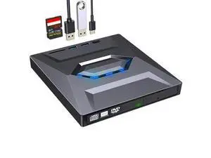 MTWZMM External CD/DVD Drive for PC and Laptop - 5-in-1 USB C Portable DVD Player with SD Card Slot & 3 USB Ports - High-Speed CD Burner Compatible with Mac, Windows 11/10/8/7, Linux MTWZMM External CD/DVD Drive for PC and Laptop - 5-in-1 USB C Portable DVD Player with SD Card Slot & 3 USB Ports - High-Speed CD Burner Compatible with Mac, Windows 11/10/8/7, Linux