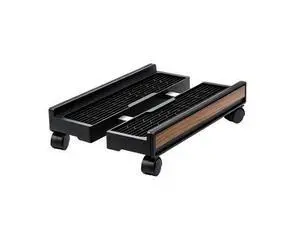 Adjustable Rolling Computer Cart with Wheels - PC Tower Stand Mobile CPU Floor Cart for Gaming Desktop Adjustable Rolling Computer Cart with Wheels - PC Tower Stand Mobile CPU Floor Cart for Gaming Desktop
