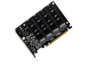 FOR PH44 Nvme 4-Disk Array Card PCI-E Raid Card Signal Splitting Expansion Card Nvme Raid Pcie 4.0 3.0 X16 Split Cards FOR PH44 Nvme 4-Disk Array Card PCI-E Raid Card Signal Splitting Expansion Card Nvme Raid Pcie 4.0 3.0 X16 Split Cards