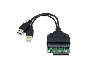 1set USB 3.0 to SATA 22Pin & SATA to Micro SATA Adapter for 1.8" 2.5" Hard Disk Driver With Extral USB Power Cable 1set USB 3.0 to SATA 22Pin & SATA to Micro SATA Adapter for 1.8" 2.5" Hard Disk Driver With Extral USB Power Cable
