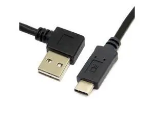 CYDZ Reversible USB-C Type C to USB 2.0 90 Degree Left & Right Angled Data Cable for Laptop & Tablet & Cell Phone CYDZ Reversible USB-C Type C to USB 2.0 90 Degree Left & Right Angled Data Cable for Laptop & Tablet & Cell Phone