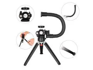 Multi-Function Desktop Tripod with 360 Rotation Ballhead Mini Tripod for Smartphone Ring Light for Live Broadcast Multi-Function Desktop Tripod with 360 Rotation Ballhead Mini Tripod for Smartphone Ring Light for Live Broadcast