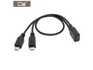 CYDZ Micro USB Female to 2 Micro USB Male Splitter extension charge cable for Galaxy S5 i9600 S4 I9500 Note2 N7100 S3 I930 CYDZ Micro USB Female to 2 Micro USB Male Splitter extension charge cable for Galaxy S5 i9600 S4 I9500 Note2 N7100 S3 I930