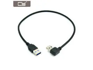 CYDZ 0.4M Right Angled 90 Degree USB 3.0 A Type Male to Straight A Type Male Data Cable CYDZ 0.4M Right Angled 90 Degree USB 3.0 A Type Male to Straight A Type Male Data Cable