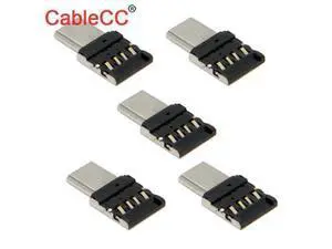 5pcs USB-C Type-C Ultra Mini to USB 2.0 OTG Adapter for Cell Phone Tablet & USB Cable & Flash Disk 5pcs USB-C Type-C Ultra Mini to USB 2.0 OTG Adapter for Cell Phone Tablet & USB Cable & Flash Disk