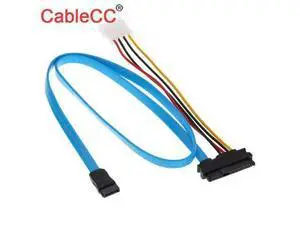 CableCC Hard Disk SFF 8482 SAS Cable 29pin to 1 SATA 7pin 0.7M CableCC Hard Disk SFF 8482 SAS Cable 29pin to 1 SATA 7pin 0.7M