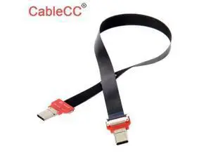 FPC Flat USB 3.1 Type-C USB-C Male to Male Data Cable 20cm for Macbook & Laptop & Phone & Drive FPC Flat USB 3.1 Type-C USB-C Male to Male Data Cable 20cm for Macbook & Laptop & Phone & Drive