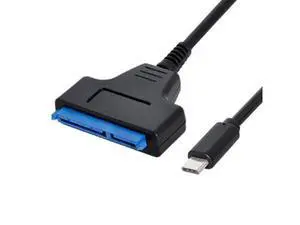 USB 3.1 Type C Male to SATA 22 Pin 2.5" Hard Disk Driver SSD Cable Adapter for Laptop USB 3.1 Type C Male to SATA 22 Pin 2.5" Hard Disk Driver SSD Cable Adapter for Laptop
