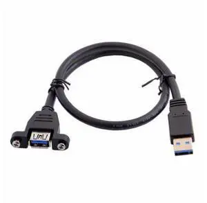 super speed USB 3.0 panel mount Cable female To Male A M F extension cable 0.5m super speed USB 3.0 panel mount Cable female To Male A M F extension cable 0.5m
