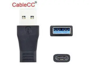 CableCC USB-C USB 3.1 Type C Female to USB 3.0 A Male Data Adapter for Tablet Mobile Phone CableCC USB-C USB 3.1 Type C Female to USB 3.0 A Male Data Adapter for Tablet Mobile Phone