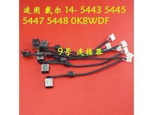 DC Power Jack with cable For Dell Inspiron 14 5443 5445 5447 5448 laptop DC-IN Flex Cable 0K8WDF DC Power Jack with cable For Dell Inspiron 14 5443 5445 5447 5448 laptop DC-IN Flex Cable 0K8WDF