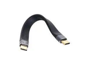 Male to Male for Laptop & Phone 13cm USB 3.1 10Gbps Flat Slim FPC Data Cable Type-C USB-C Male to Male for Laptop & Phone 13cm USB 3.1 10Gbps Flat Slim FPC Data Cable Type-C USB-C