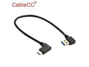 USB-C 3.1 Angled Reversible to 90D Right Angled USB 3.0 Cable for Laptop Phone USB-C 3.1 Angled Reversible to 90D Right Angled USB 3.0 Cable for Laptop Phone