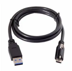 USB 3.1 Type-C Locking Connector to Standard USB3.0 Data Cable With Panel Screw USB 3.1 Type-C Locking Connector to Standard USB3.0 Data Cable With Panel Screw