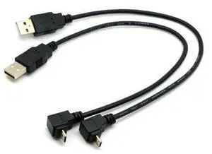 2pcs USB 2.0 Male to Micro USB 90 Degree Up & Down Angled Cable for Cell Phone Tablet 2pcs USB 2.0 Male to Micro USB 90 Degree Up & Down Angled Cable for Cell Phone Tablet