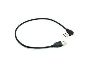 90 Degree Right Angled USB 3.0 A Type Male to Straight A Type Male Data Cable 40cm 90 Degree Right Angled USB 3.0 A Type Male to Straight A Type Male Data Cable 40cm