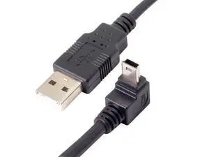 USB 2.0 A Type Male to 90 Degree Up Angled USB Mini B 5pin Male Cable 50cm USB 2.0 A Type Male to 90 Degree Up Angled USB Mini B 5pin Male Cable 50cm