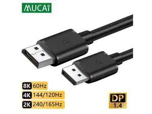 DisplayPort 1.4 Cable 8K 4K HDR 165Hz 60Hz Display Port Adapter For Video PC Laptop TV DP High Speed 32.4Gbps Display Port Cable DisplayPort 1.4 Cable 8K 4K HDR 165Hz 60Hz Display Port Adapter For Video PC Laptop TV DP High Speed 32.4Gbps Display Port Cable