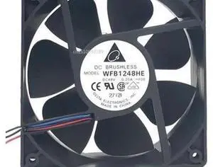 Ventilador Axial de refrigeración WFB1248HE DC 48V 0.2A 12038 120x120x38mm, 3 cables, WFB1248HE Ventilador Axial de refrigeración WFB1248HE DC 48V 0.2A 12038 120x120x38mm, 3 cables, WFB1248HE