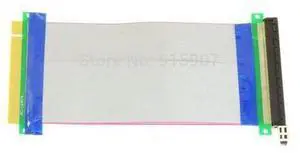 20cm PCI-E Express 16X to 16x Male to Female Riser Extender Card Ribbon Cable 20cm PCI-E Express 16X to 16x Male to Female Riser Extender Card Ribbon Cable