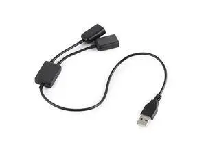 USB 2.0 Dual Ports Hub Cable Bus power For Laptop Macbook Notebook PC & Mouse & Flash Disk USB 2.0 Dual Ports Hub Cable Bus power For Laptop Macbook Notebook PC & Mouse & Flash Disk
