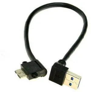 20cm Up Angled 90 Degree Right Angled USB 3.0 to Micro 10Pin Cable High Quality for Cell phone & Hard Disk SSD Cablecc 20cm Up Angled 90 Degree Right Angled USB 3.0 to Micro 10Pin Cable High Quality for Cell phone & Hard Disk SSD Cablecc