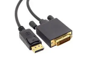 DisplayPort DP Male to DVI Male Single Link Video Cable for DVI monitor 6ft 1.8m DisplayPort DP Male to DVI Male Single Link Video Cable for DVI monitor 6ft 1.8m