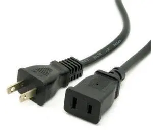 CYDZ USA Outlet Saver Power Extension Cord Cable 2-prong 2 Outlets 50 cm CYDZ USA Outlet Saver Power Extension Cord Cable 2-prong 2 Outlets 50 cm