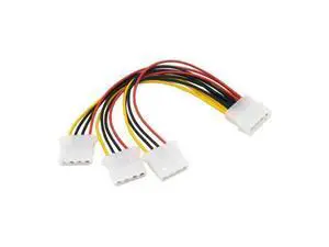 10cm IDE 4 Pin Male to 3 IDE Female Y Type Splitter Power supply Extension Cable for Hard Disk 10cm IDE 4 Pin Male to 3 IDE Female Y Type Splitter Power supply Extension Cable for Hard Disk