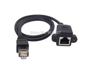 30cm 8P8C FTP STP UTP Cat 5e Male to Female Lan Ethernet Network Extension Cable with Panel Mount Holes 30cm 8P8C FTP STP UTP Cat 5e Male to Female Lan Ethernet Network Extension Cable with Panel Mount Holes