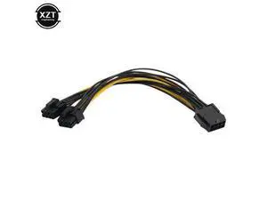 Hot Sale 10pcs/lot 8 Pin GPU to PCI-E 8P(6+2)pin splitter 18AWG extention power cable 20cm wire for graphics card BTC Miner Hot Sale 10pcs/lot 8 Pin GPU to PCI-E 8P(6+2)pin splitter 18AWG extention power cable 20cm wire for graphics card BTC Miner